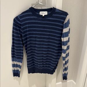 Derek Lam women's Striped Blue Sweater